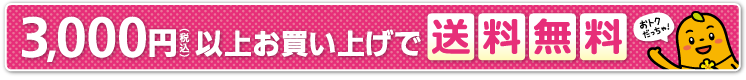 3000円以上お買い上げで送料無料！